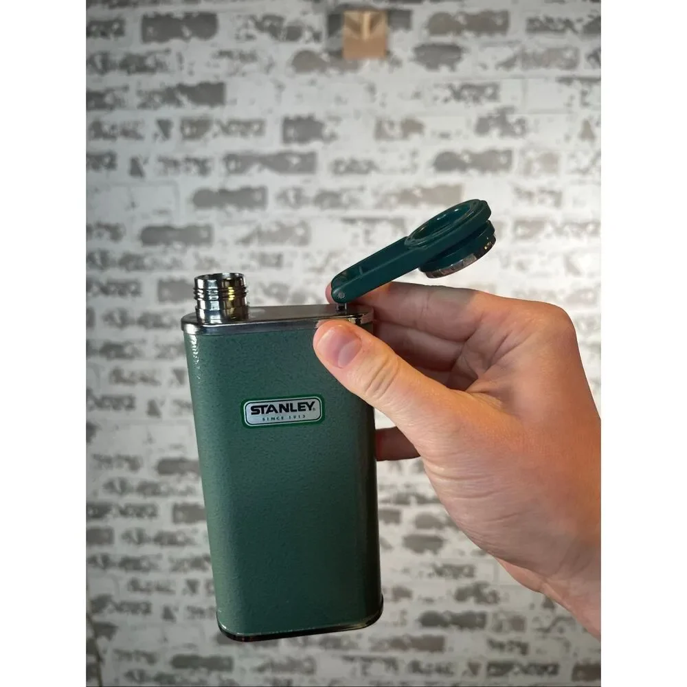 Stanley | metal green flask new